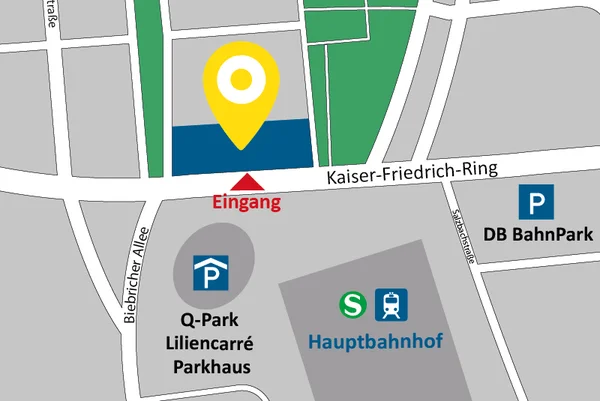 Anfahrtsskizze AllDent Wiesbaden